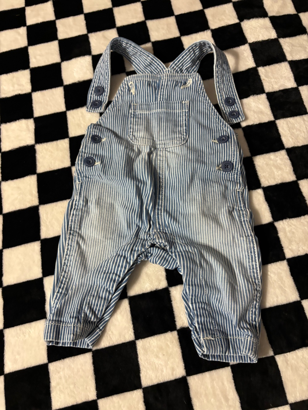 3/6 month Joe fresh striped overalls